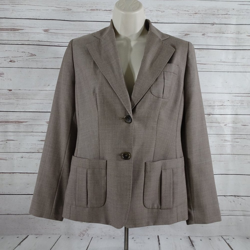 Ann Taylor Loft Petites Wool Blend Blazer 4P